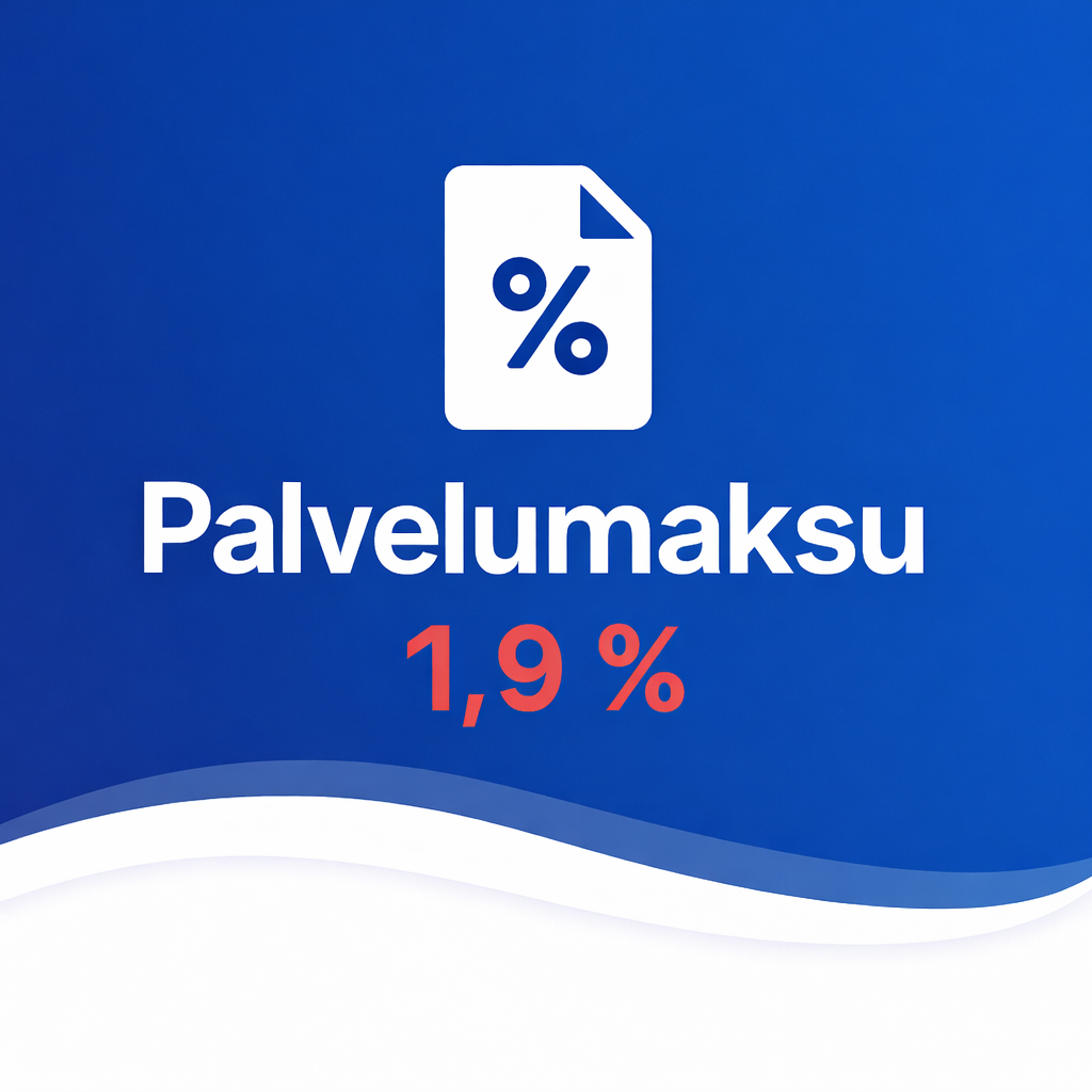 Palvelumaksumme Nyt 1,9 %
